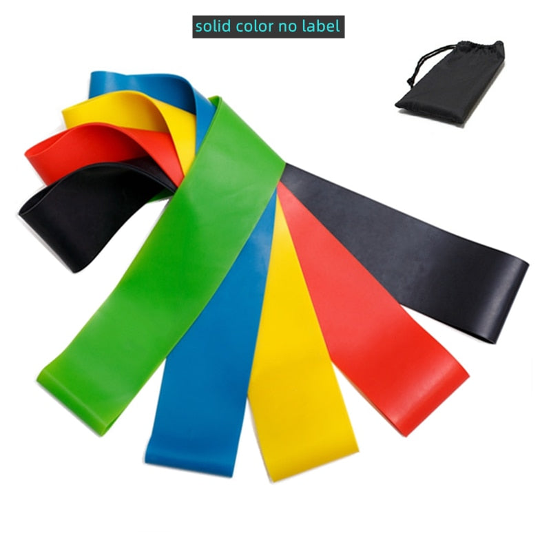 5 Pieces Set Elastic Resistance Bands Fitness Equipment